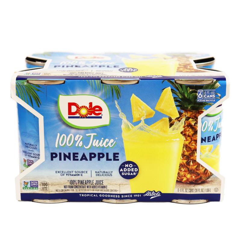 Dole ドール 濃縮還元 果汁100％ パイナップル缶ジュース 177ml