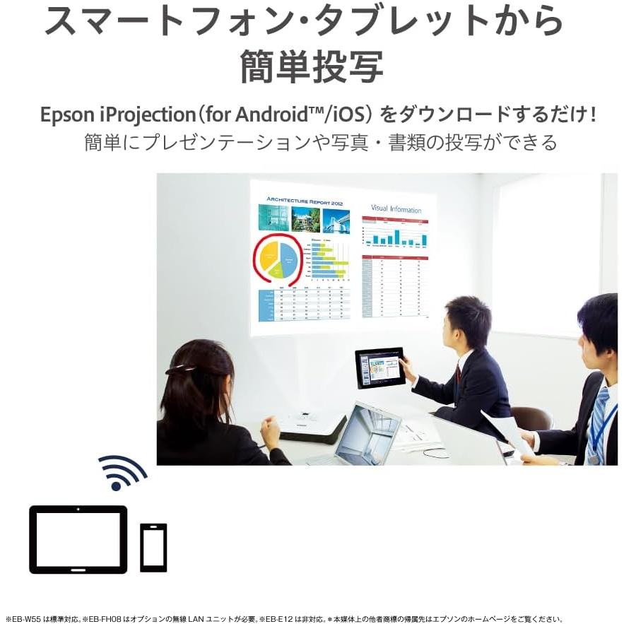 エプソン（EPSON） 残り在庫わずか ビジネスプロジェクター EB-W55