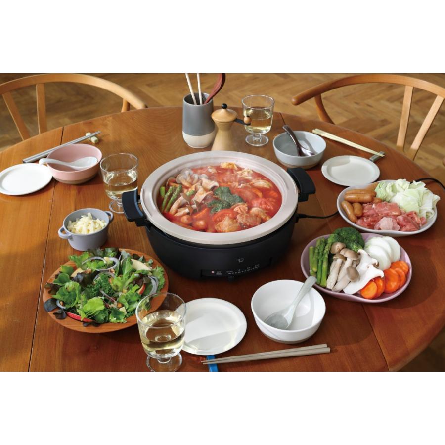 象印 グリルなべ あじまる EP-FS30-BA ブラック 土鍋風なべ