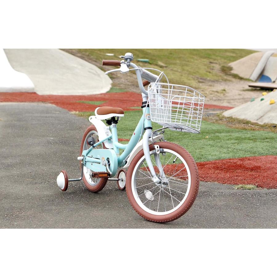 MYPALLAS マイパラス 子供用自転車 16インチ MD-16 ミント 補助輪付き