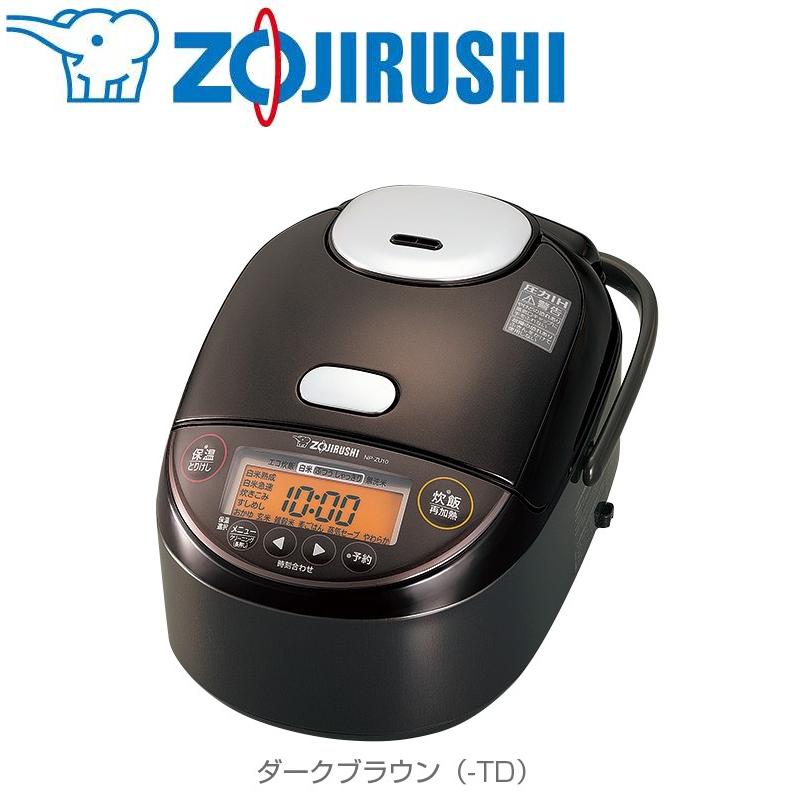 象印 圧力IH炊飯ジャー 極め炊き 5.5合炊き NP-ZU10-TD 炊飯器
