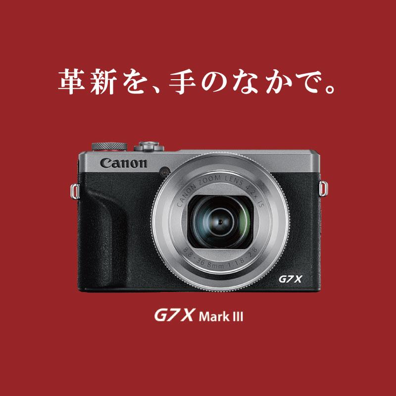 残り在庫1台　Canon デジカメ 本体 PowerShot G7 X Mark III シルバー PSG7X MARKIII(SL) パワーショット デジタルカメラ コンパクト 手振 キヤノン キャノン｜sunnetonline｜02
