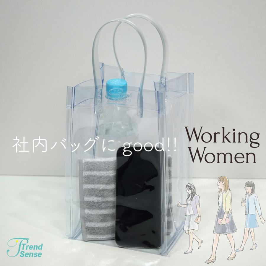 抗菌 ビニールバッグ SSサイズ タテ型 透明【日本製】推し活