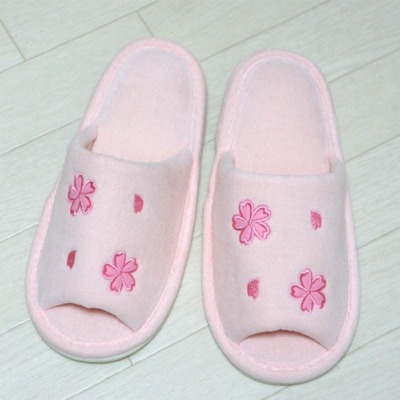 【サクラ】【おしゃれ】【かわいい】【桜】さくら トイレタリー 3点セット 桜色（洗浄・暖房用フタカバー 足元マット スリッパ）日本製_3