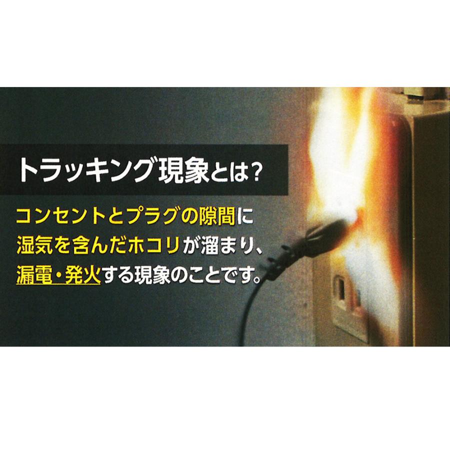 Fire Fighting Sticker 自己消火ステッカー スーパーグレー ３×３cm カット済み 消火能力2倍 日本製トラッキング現象 初期消火 コンセント 火災 対策の画像