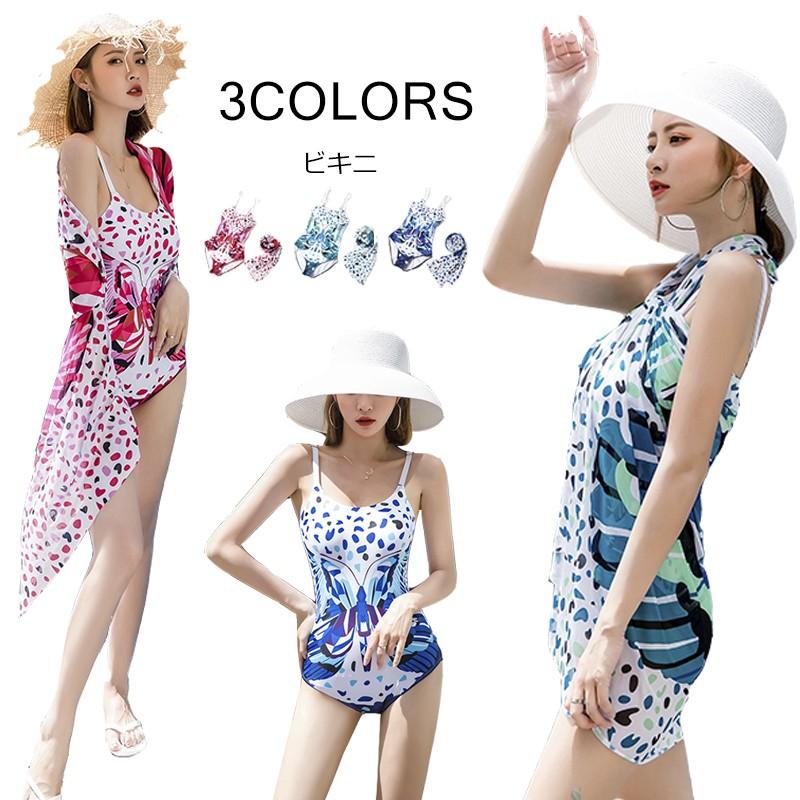 レディース 2点セット 水着 ワンピース パレオ付き 2way 水着体型カバー パレオ 大判 パット内蔵 取り外し不可 Sn Yzg Sunny Sunny 通販 Yahoo ショッピング