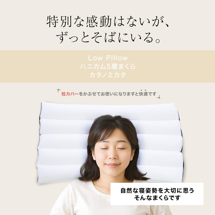 低い枕 枕 低め 洗える 肩こり 低い カタノミカタ ご使用時約3.5cmの低