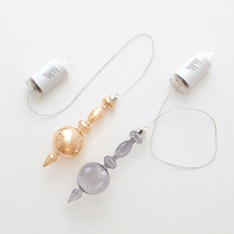 Horn Please ガラス オーナメント LEDライト 電池 照明 北欧
