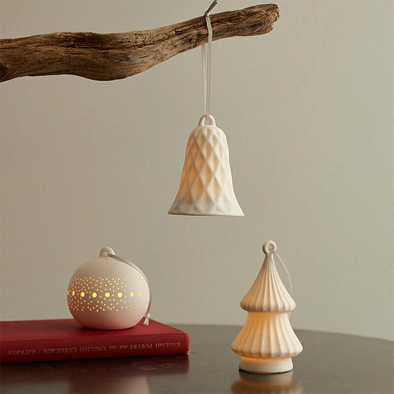 Horn Please 半磁器LEDオーナメント ベル Shesay 志成販売 クリスマス