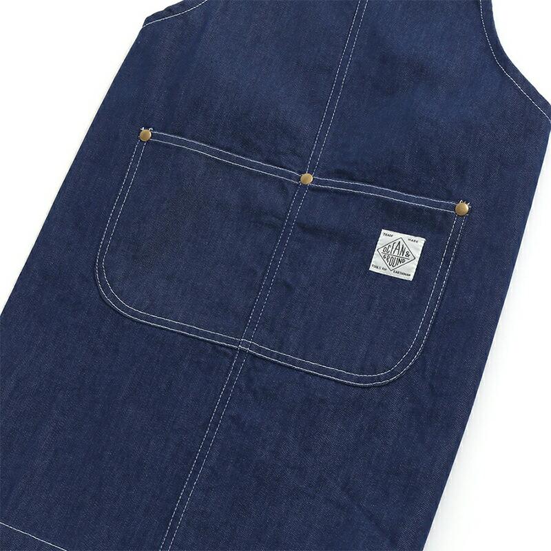 Ocean&Ground OCEAN＆GROUND エプロン キッズ 子ども 子供 デニム