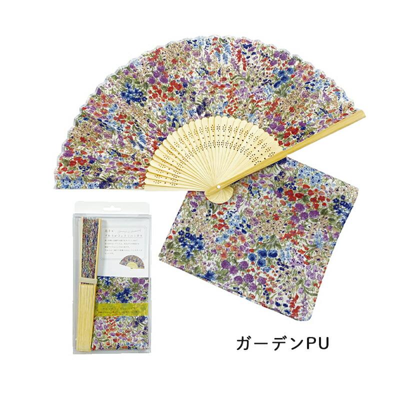 扇子＆ハンカチセット 扇子 ハンカチ 花柄 おしゃれ せんす うちわ