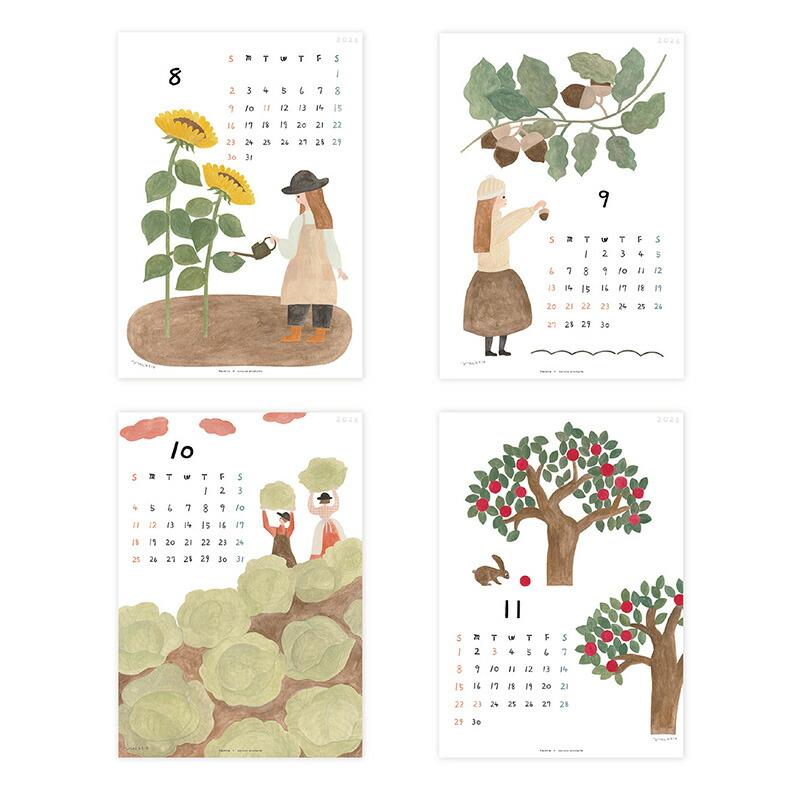 2026 カレンダー 壁掛け ネクタイ 2026年 ウォールカレンダー cozyca