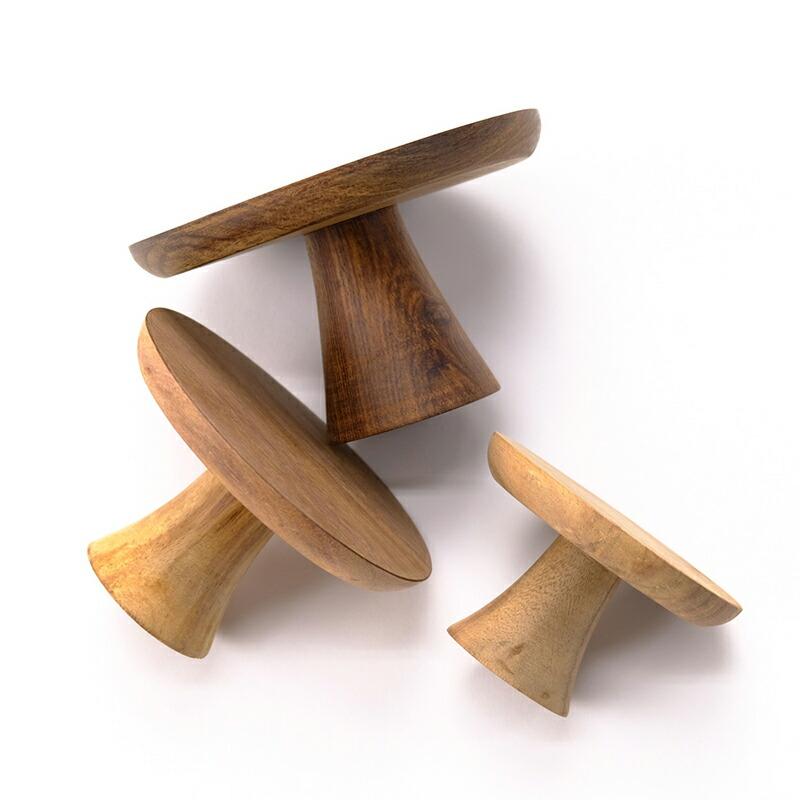 Horn Please コンポート台 アカシアウッド ACACIA WOOD Lサイズ 脚付き