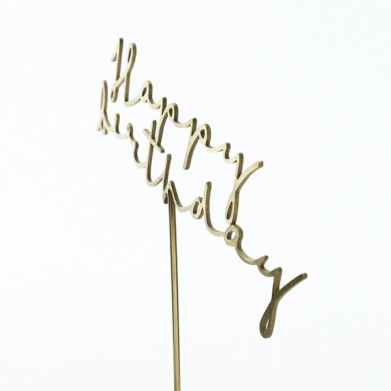 Horn Please ケーキトッパー ハッピーバースデー happy birthday