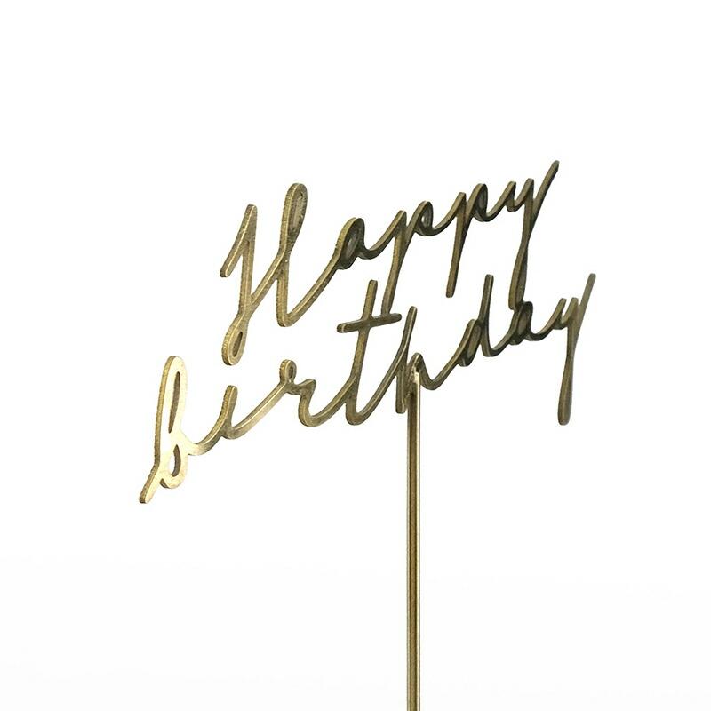 Horn Please ケーキトッパー ハッピーバースデー happy birthday