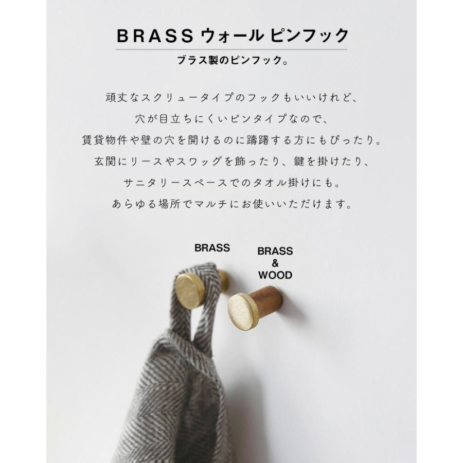 Shesay BRASS スチールピンフック ウォール ピンフック プッシュピン