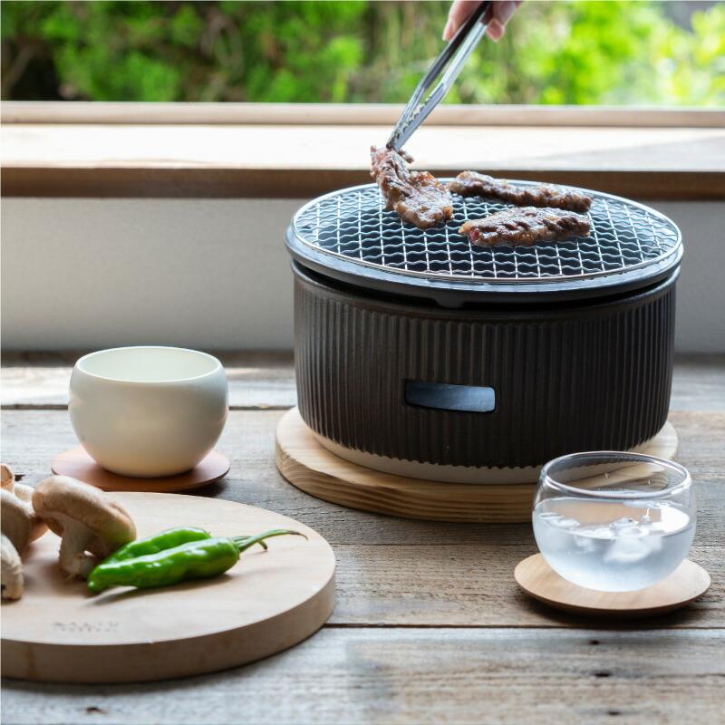 SALIU TheChef 炭焼きグリルと専用オガ炭のセット 水コンロ 大 SALIU TheChef 炭焼きグリルと専用オガ炭のセット 水コンロ 大