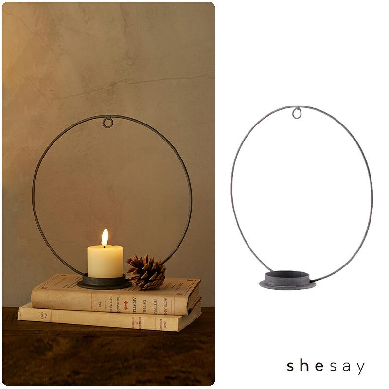 Horn Please IRON リース サークル Shesay 志成販売 キャンドル