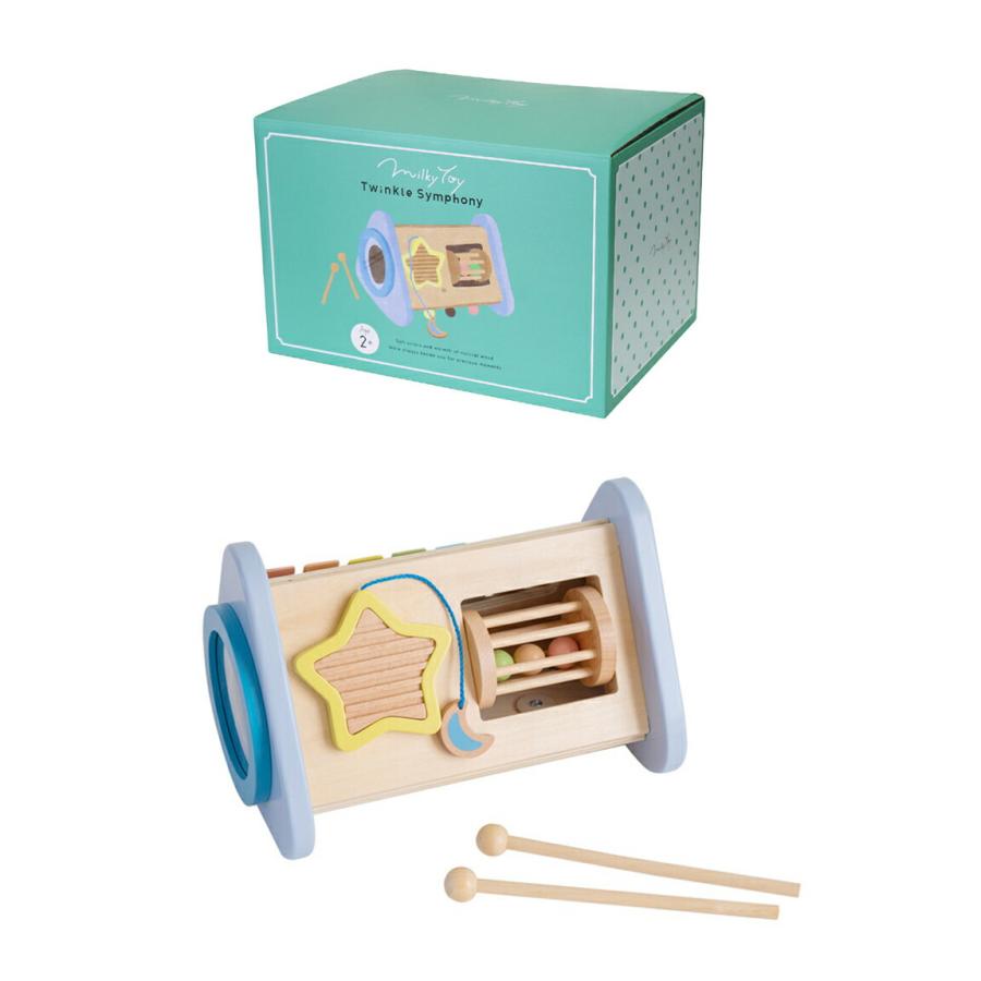 エド・インター おもちゃ 楽器 鉄琴 太鼓 ドラム ギロ ラトル ミルキー