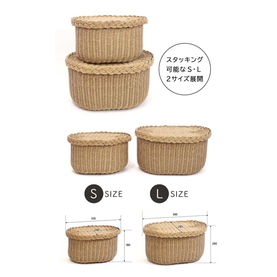 ウッドバスケット　Ｌサイズ　フタ付き ウッドバスケット（Lサイズ 蓋付属） | RED HOUSE FURNITURE