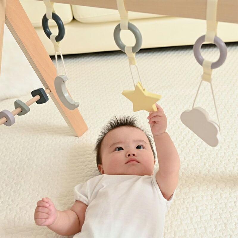 KISSBABY（キスベビー） ベビージム プレイジム よぞらの木製