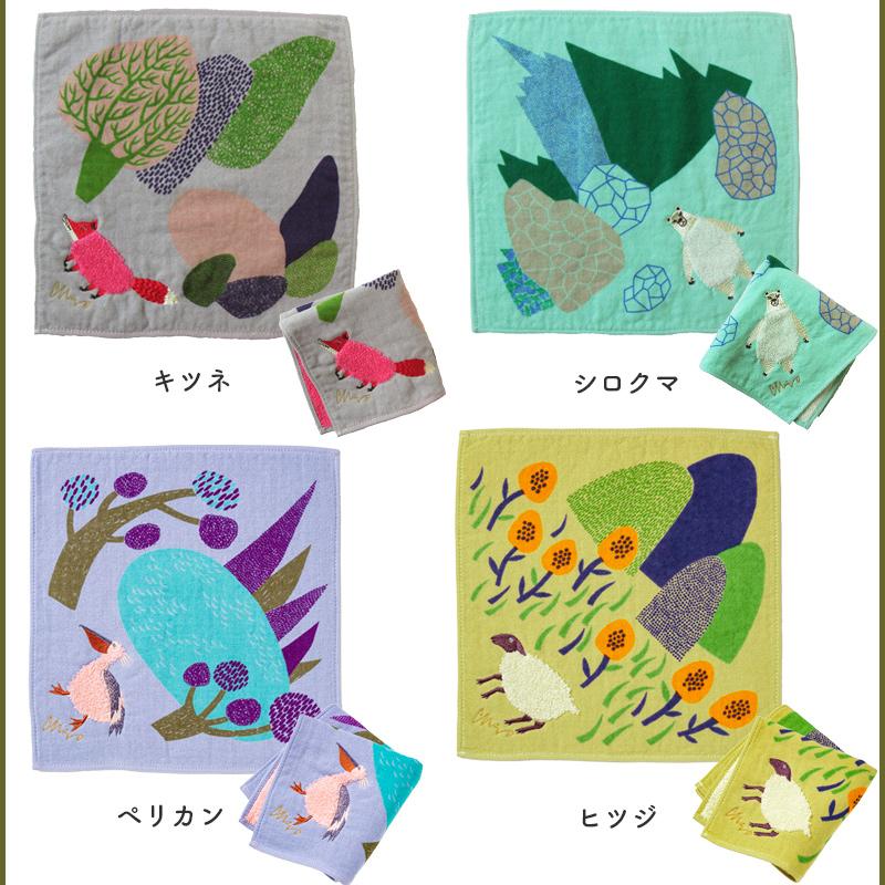 moritaMiW 森田miW miW ガーゼパイルハンカチ 【箱入りラッピング