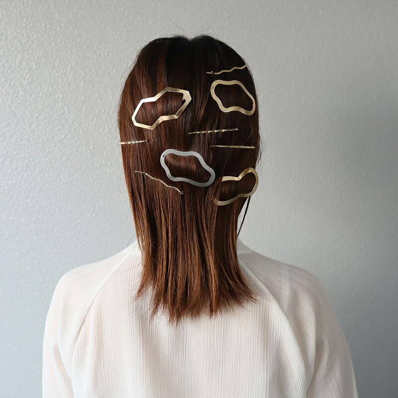 ショート バレッタ ヘアアクセサリー ヘアピン セット ゴールド 大人
