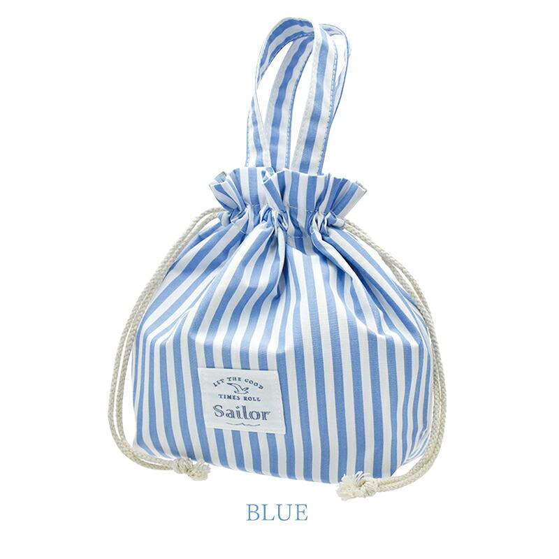 弁当袋 Sailor ランチバッグ ストライプ 縞々 おしゃれ お弁当袋 保冷