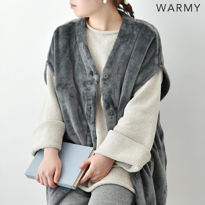 WARMY ロングベスト フリースベスト ベスト フランネル フリース