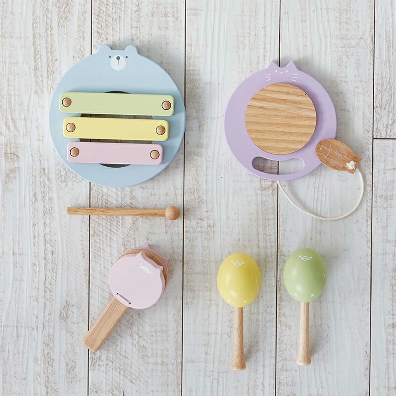 NICHIGAN（ニチガン） どうぶつたちのおんがくたい 楽器 木製