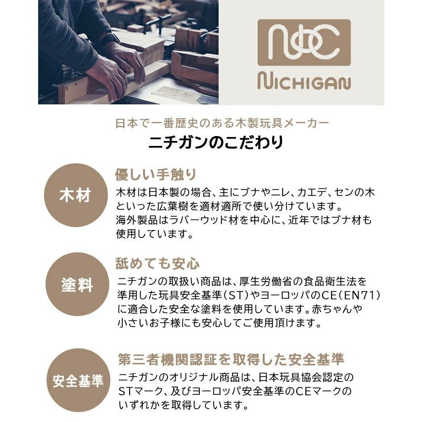 NICHIGAN ふりふりおとつみき おとつみき つみき 積み木 45mm基