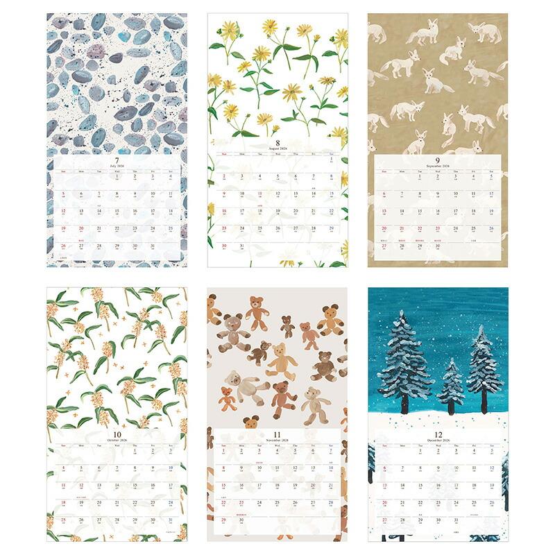 高速オフセット イラスト付き壁掛けカレンダー 2026年 限定品 大阪観光