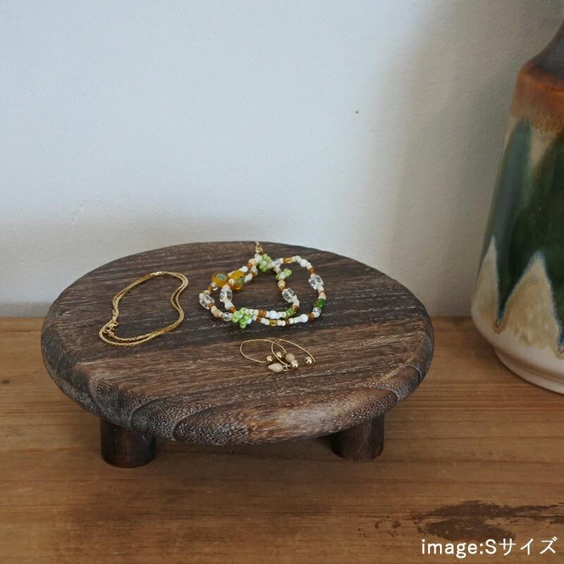 ウッド トレイ 置台 ディスプレイ スタンド コンポート Mサイズ