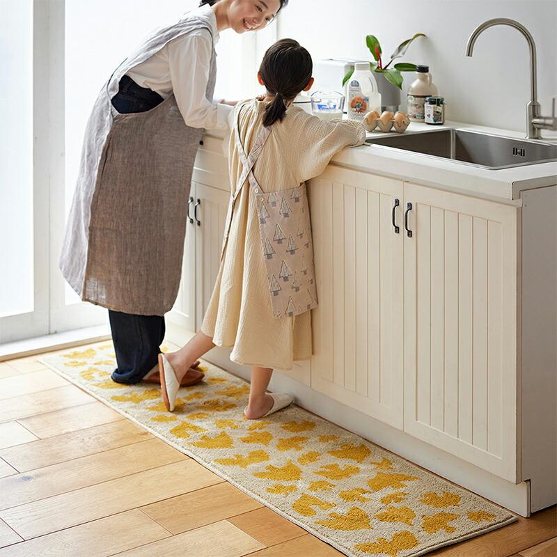 Horn Please shesay 北欧テイストのキッチンマット Sサイズ 45×120cm