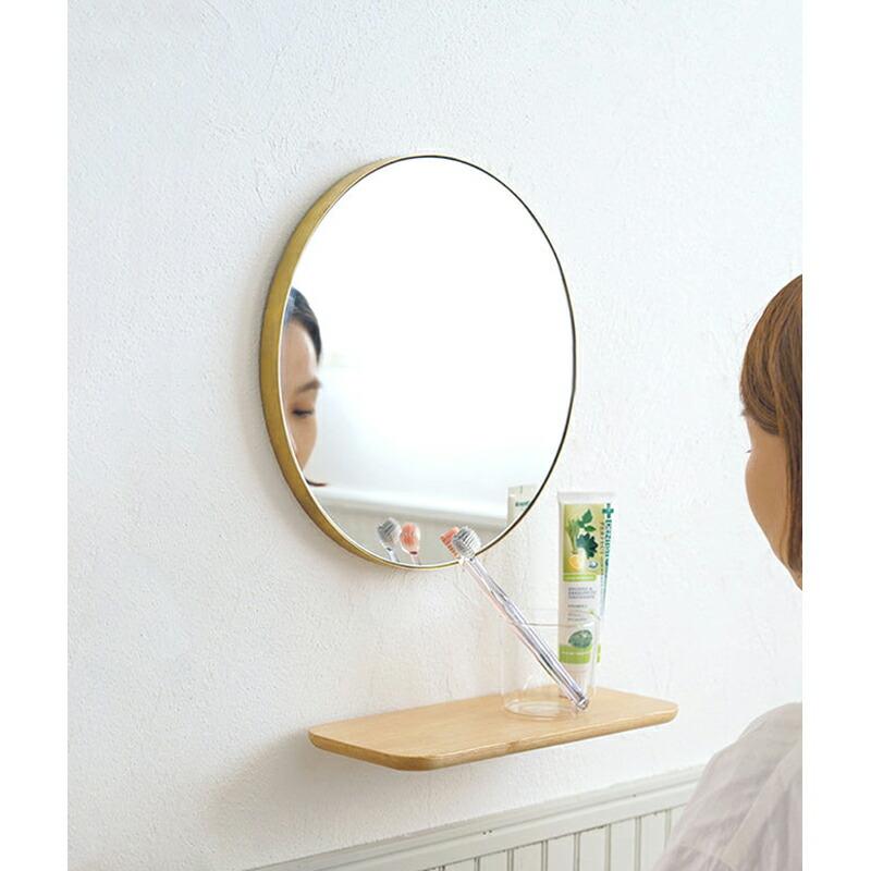 新品未使用【壁掛け鏡　真鍮　円形】 VINTAGE ブラスラウンドミラー320 真鍮 壁掛けミラー 丸 鏡 丸型