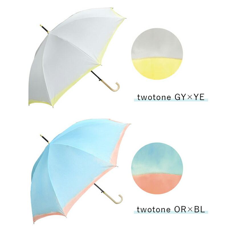レディース 傘 長傘 アンブレラ 雨傘 水彩 丈夫 60cm ジャンプ式 UV