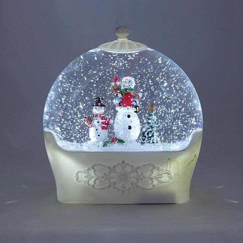 スノードーム オーナメント LED 電池式 ライト イルミネーション LED