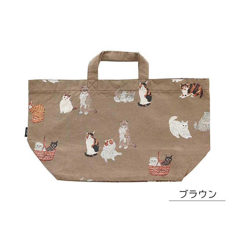 松尾ミユキ ボートバッグ トートバッグ ボート＆トート Cats 猫 大容量 