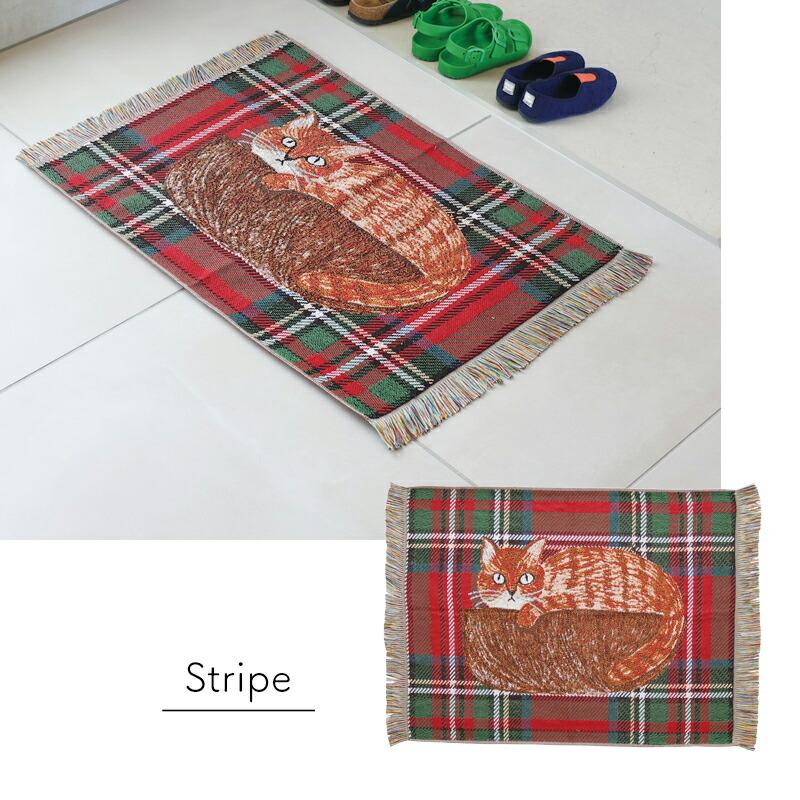 松尾ミユキ ミニタペストリーラグ ラグ マット 玄関マット