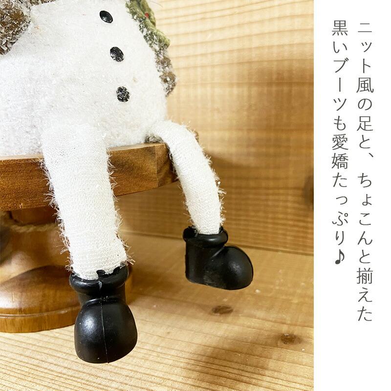 クリスマス　ファンシーモチーフ　スノーマン　2個セット Benny's（ベニーズ） スノーマン オブジェ 2個セット 雪だるま