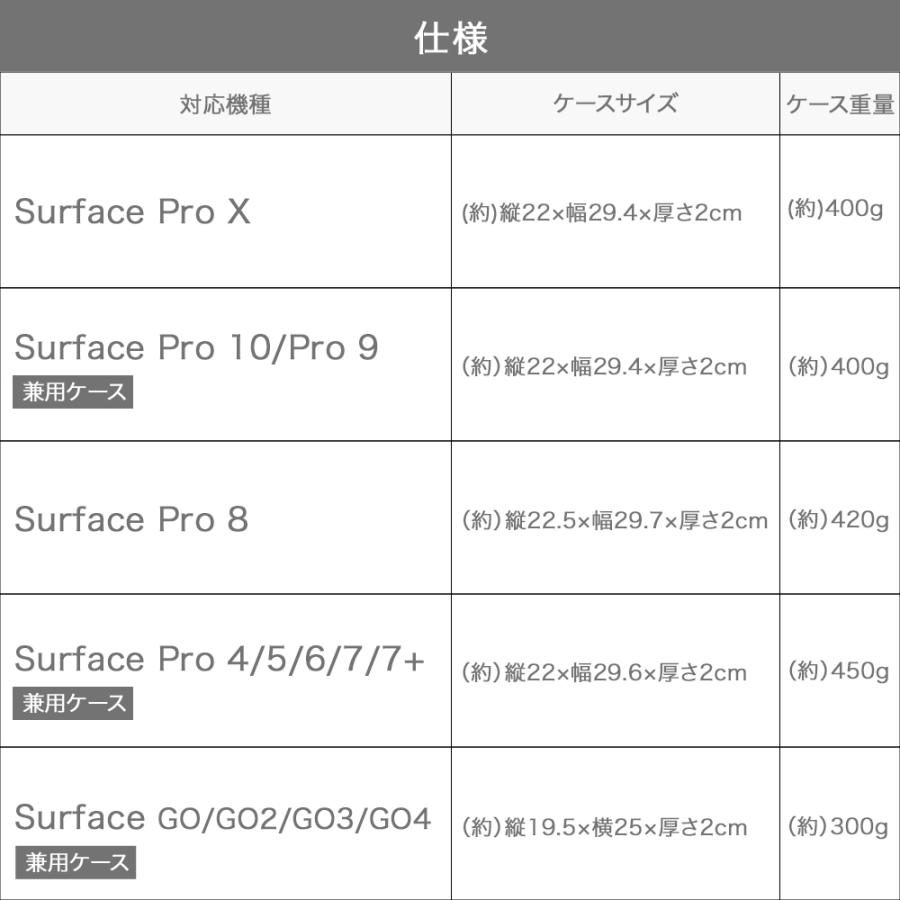 タッチペン付 Surface ケース ProX Pro10 Pro9 Pro8 Pro 7 7+ Pro6 Pro5 Pro4 GO GO2 GO3 Go4 サーフェス ゴー プロ キーボード タイプカバー装着可能 おしゃれ｜sunny-world｜21