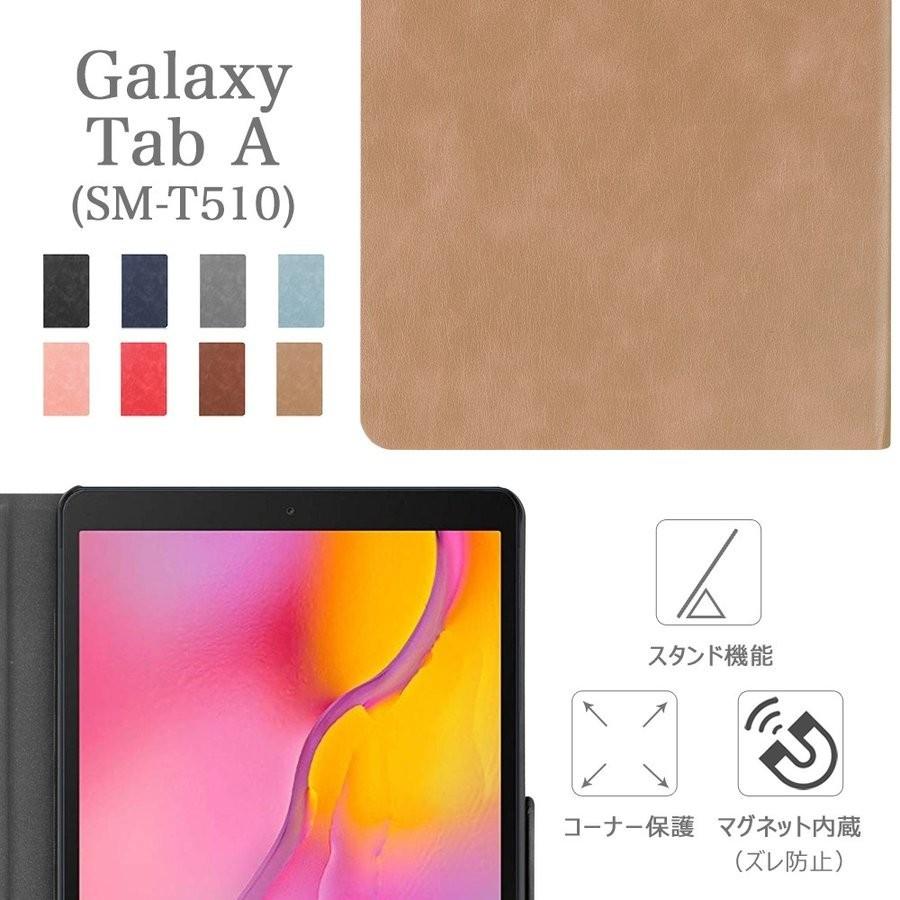 タッチペン 専用フィルム2枚付 ギャラクシー ケース カバー Galaxy Tab A（SM-T510）J:COM タブレット PC ビンテージデザイン 薄型設計 丈夫  蓋マグネット吸着 | Galaxy | 02