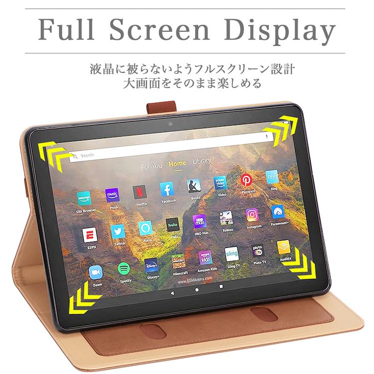 タッチペン 専用フィルム2枚付 Amazon Fire HD 10 / 10 Plus 2021年版ケース 第11世代 ファイアー hd 10 プラス 手持ちバンド カバー オートスリープ機能付｜sunny-world｜13