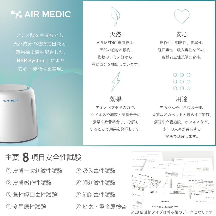 【レビュープレゼント中】AIR MEDIC 専用液 18L ストレートタイプ 0804-NP180 空気清浄機 消臭剤 除菌 消臭 抗菌 防カビ 花粉 エアメディック 専用液 介護 病院の画像