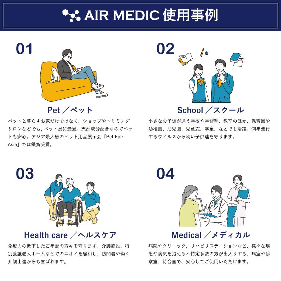 【レビュープレゼント中】AIR MEDIC 専用液 18L ストレートタイプ 0804-NP180 空気清浄機 消臭剤 除菌 消臭 抗菌 防カビ 花粉 エアメディック 専用液 介護 病院の画像