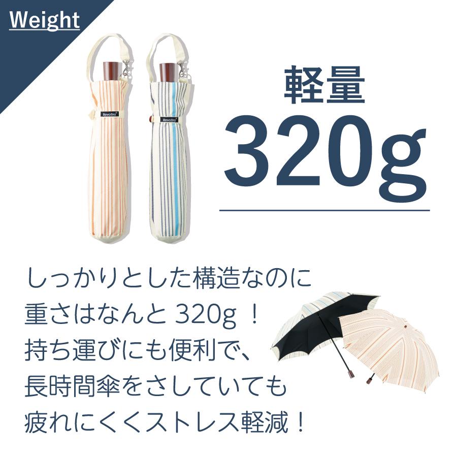 RevoSta 折りたたみ傘 ストライプ柄 DF516 送料無料 晴雨兼用 梅雨