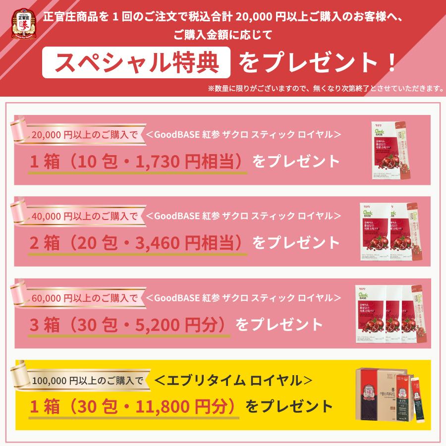 正官庄 紅参精 エブリタイム ロイヤル 10ml×10包 試飲用 DF2032 高麗 