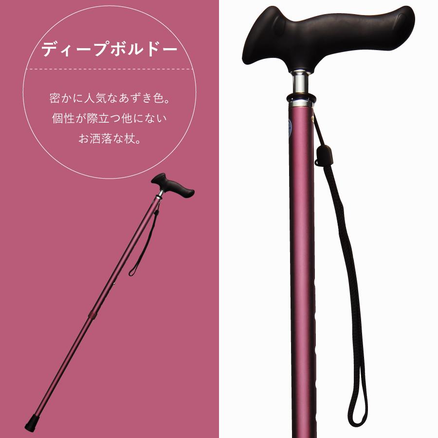 インターリンクス 杖 おしゃれ ピタグリップ伸縮杖 PG 女性 男性 軽量