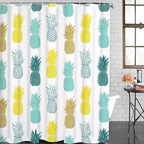 Ikfashoni シャワーカーテン パイナップル バスカーテン 可愛いシャワーカーテン パイナップル 175x178cm Oyumi Vfb21i2ai Sunny Beach 通販 Yahoo ショッピング