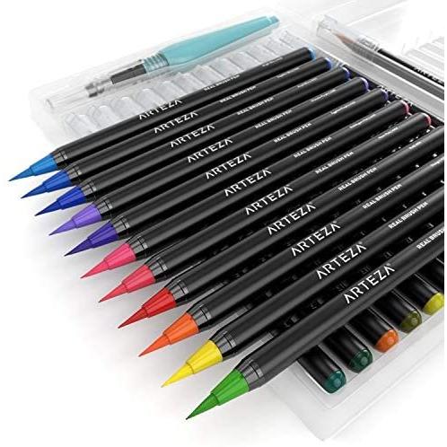 Artezaリアル筆ペン、水彩画用24色。初心者からアーティストまで、誰に 